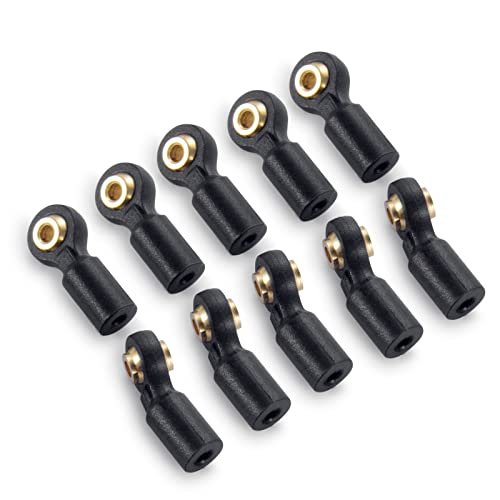 MORLORDY 10Pcs RC Plastic Tied Rod Ends Link Ball Joint Head Kit for 1/24 RC Crawler Car SCX24 Upgrades Accessories