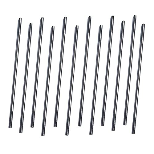 12Pcs M3 3.94 Inch Pushrod Connector 304 Stainless Steel Rod Linkage DIY Parts for RC Model Airplane Helicopter Boat Car Cheap RC Boat Parts