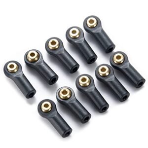 MORLORDY 10Pcs RC Plastic Tied Rod Ends Link Ball Joint Head Kit Backfire Kit for RC Car 1/24 SCX24 Crawler Upgrades Accessories