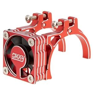 DKKY RC Motor Cooling Fan Heatsink Adjustable 40 43mm for 1 10 RC Crawler Axles Arrma Axial Traxxas 1 8 Scale Models with 42mm Motor Red