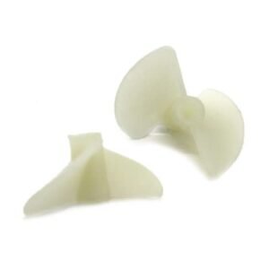 10 Pairs RC Model Boat Propellers 22mm White Nylon 2 Blade Props for 2mm Shaft