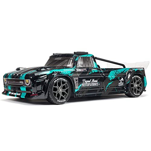 ARRMA 1/8 Infraction 4X4 3S BLX 4WD RC Truck with 1/8 RC Street Tires RTR Teal ARA4315V3T2