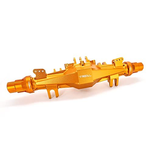 Treal Aluminum 7075 CNC Billet Rear Axle Housing for Losi LMT Orange RC Billet Wheels