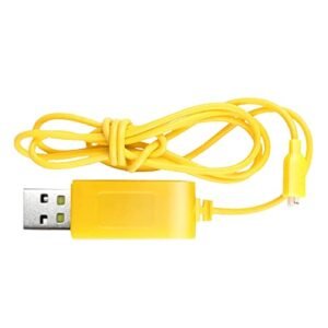 RC Helicopter Software Simulator Compatible USB Charger Cable for S107 S105 Mini RC Helicopter Parts Yellow