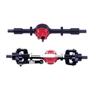 Pasotim Metal Front and Rear Axle Upgrade Kit for Nitro RC Bulldozer C14 C24 C34 C44 B14 B24 1 16 Scale Models