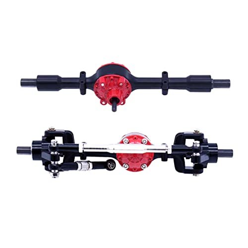 Pasotim Metal Front and Rear Axle Upgrade Kit for Nitro RC Bulldozer C14 C24 C34 C44 B14 B24 1/16 Scale Models