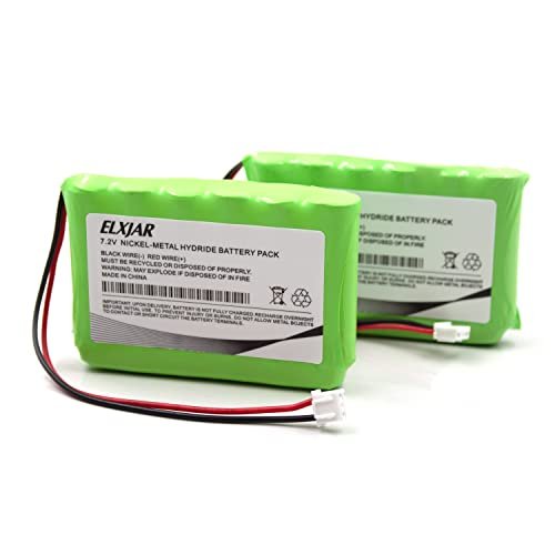 YUTSUJO (2-Pack) 7.2V 2000mAh NiMH AA Battery Pack Replacement for FrSky Taranis Q X7 Transmitter (ACCST Version Only)