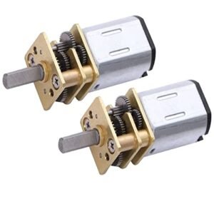 Sopepoyie N20 DC 3V Mini Metal Gear Motor 1000RPM Micro Speed Reduction Gear Motor 2PCS