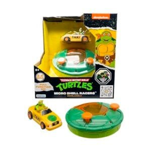 TMNT Shell Shocker RC Toy Michelangelo Micro Shell Racer Vehicle for Kids Ages 5 Plus