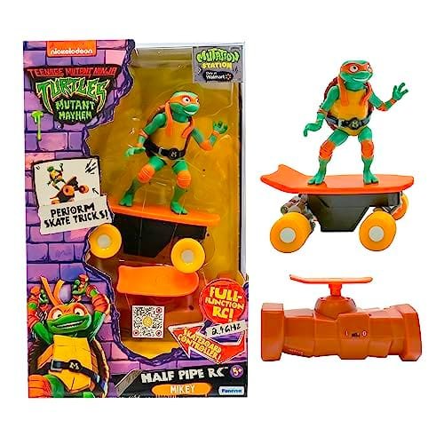 Teenage Mutant Ninja Turtles Michelangelo RC Boat Tricks Vehicle Movie Edition Ages 5 Plus Skate and Perform Tricks with 2.4GHz RC Controller