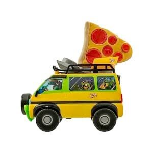 TMNT Pizza Blaster RC Car Mutant Mayhem Toy with Foam Pizza Launchers for Kids Ages 5 Plus