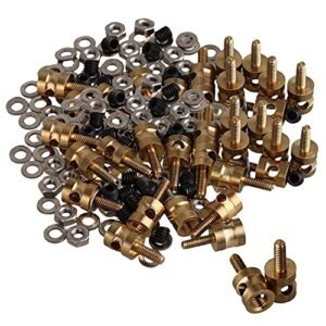 Mxfans 40 Pack 2mm RC Adjustable Pushrod Connector Linkage Stoppers for Mosquito Craft RC Boat and Airplane Models