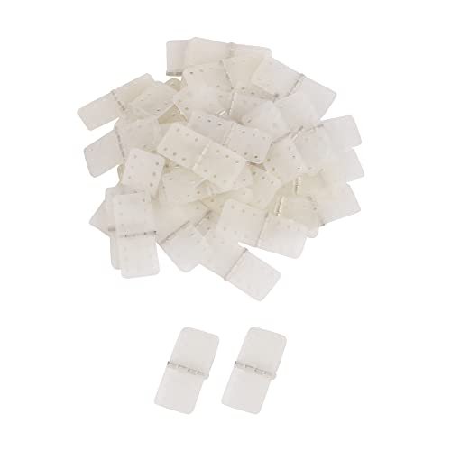 Mxfans 50Pcs 11 x 25 mm RC Airplane Plastic Hinge Replacement Parts for Bolero RC Plane White