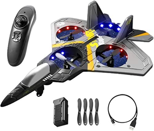 Soputry V17 Jet Fighter Stunt RC Plane Spin Remote Control Airplane with 360 Spin Light and 2.4Ghz Technology