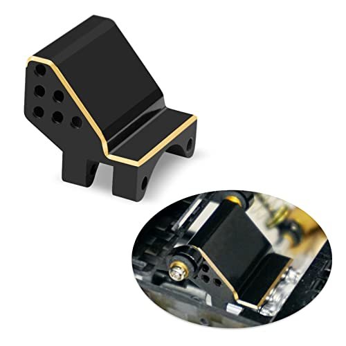 OGRC Adjustable Height Rear Axle Truss Upper Link Mount Brass Bracket for Gladiator RC Tires Axial SCX24 C10 JLU Bronco Upgrade Part Black Gold