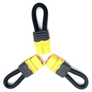 JIECHUN 3 Pcs XT60H Bind Plug Loop Connector Short Circuit Battery Jumper Cable for Helion RC Short Course Truck Accessories