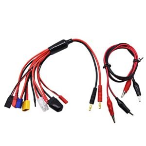 Blomiky Louise RC Tires 1 8 Adapter Converter Cable 8 in 1 Octopus for RC Toys with Alligator Clip Plug