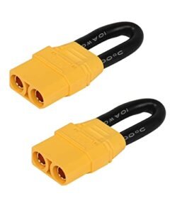 CERRXIAN XT90 Female Short Circuit Connector for Custom Painted Short Course RC Bodies Bind Plug Loop Connector 2 Pack