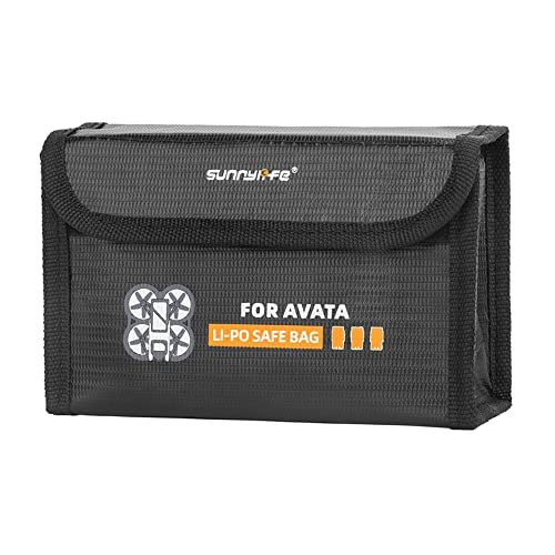 DJI Avata Drone Battery Explosion Proof Storage Bag Fireproof Safety Pouch for 3 Batteries