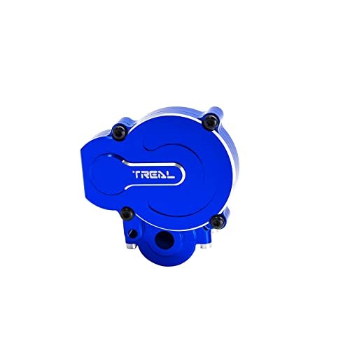 TREAL Aluminum 7075 Transmission Gear Box Assembly Set for FMS Sky Trainer RC Plane Power Wagon Blue