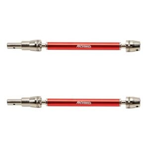 RCAWD 1/10 ARRMA Kraton 4S V2 Outcast 4S V2 CVD Driveshafts Axles Joint Shafts Aluminum Parts Upgrade Kit Red