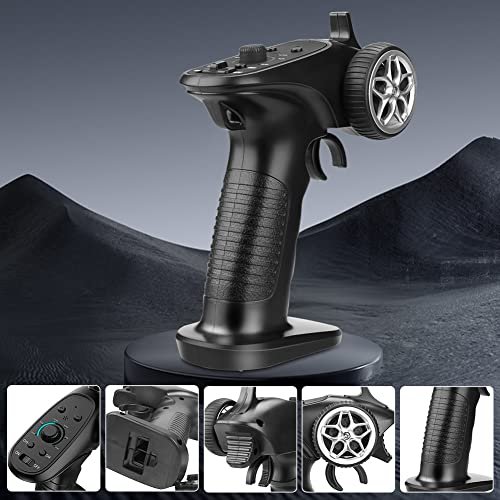 havcybin 2.4GHz RC Controller 4CH Remote and Receiver Digital Radio Transmitter for RC Car Fuel Tank Boat and More