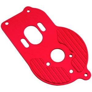 Vgoohobby Metal Motor Mount Plate Fixed Bracket Compatible with Losi 1/18 Mini-T 2.0 2WD Stadium RC Truck Hop-Up Parts (Red)