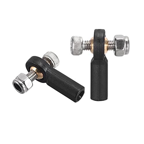 HIPICCO 10 PCS M3 3.0xL20mm Lever Steering Linkage Tie Rod End Ball Head End for 911 RC Helicopter