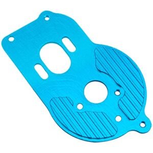Vgoohobby Metal Motor Mount Plate Fixed Bracket Compatible with Losi 1/18 Mini-T 2.0 2WD Stadium RC Truck Hop-Up Parts (Blue)