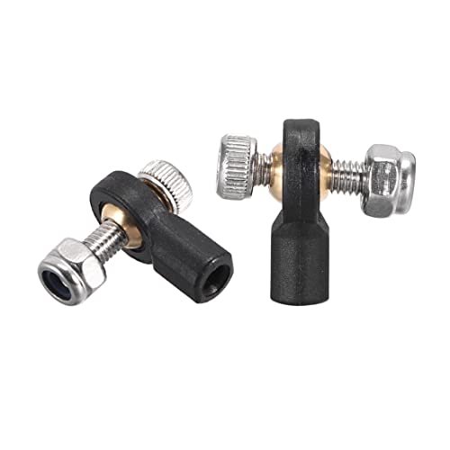 HIPICCO 10 PCS M3 3.0x15mm Lever Steering Linkage Tie Rod End Ball Head for ACNH RC Helicopter