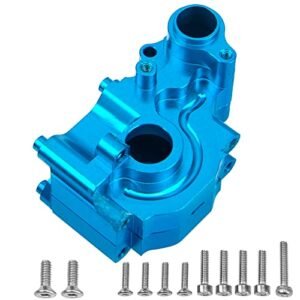 Vgoohobby Aluminum Alloy Rear Gear Box Gearbox Housing Upgrade Part for ECX RC Stadium Truck 1/18 Mini T 2.0 2WD Blue