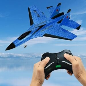 Honda Jet RC Plane 2.4GHz Remote Control Aircraft EPP Foam Jet Fighter Toy for Adults and Kids Blue