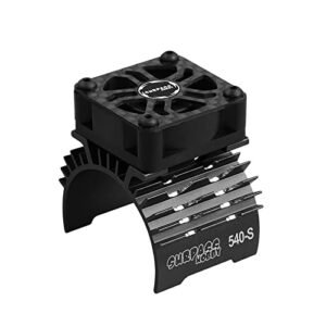 ARRAROWN 28000rpm 30mm RC Cooling Fan with Metal Heatsink for 1/10 RC Car Parts 540 550 3650 3660 Brushless Motor