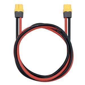 XT60 XT60H Extension Cable for Diablo RC Plane 12AWG 100cm Wire Female to Female Adapter Converter