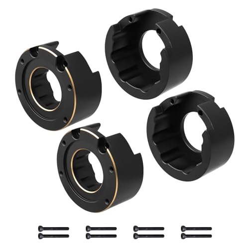 HobbyPark RC Heavy Truck and Trailer Repair Airdrie Front Rear Brass Portal Covers Weights 73.5g Each 4 Pack