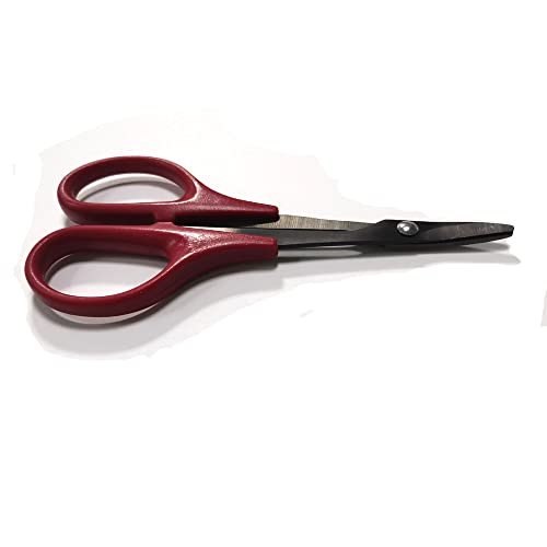 HUWAIMI Stainless Steel RC Car Body Trimming Scissors for Lexan RC Truck Bodies 1pc Black Ti Curved