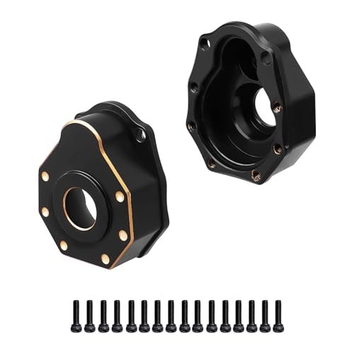 HobbyPark Outer Heavy Duty Brass Portal Covers Housings Weights for TRX4 TRX6 Front Rear Axles Upgrade Parts 2 Pack