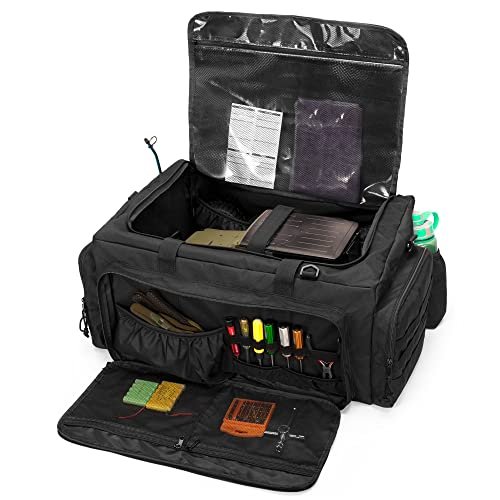 GOBUROS RC Car Easy Pay Carry Case for 1/8 and 1/10 Scale Vehicles Including Traxxas Models with Multi Pockets and Adjustable Shoulder Strap