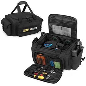 GOBUROS RC Storage Bag for 1/16 RC Wheels and Tires Durable Carry Case with Tool Pockets for Easy Transport and Storage