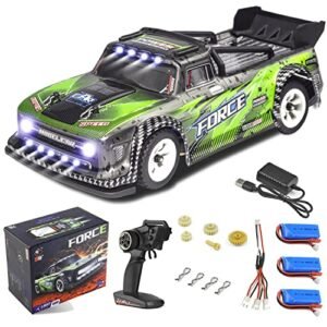 Wltoys 284131 1/28 Mini RC Drift Car with Upgraded Battery and LED Lights Perfect for RC Drift Car Body Build Enthusiasts