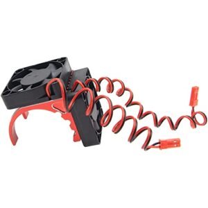 ShareGoo RC 42mm Motor Heatsink with Dual Cooling Fan for the Fastest RC Car Engine Compatible with Arrma Kraton Talion Typhon HSP Redcat HPI Traxxas 1/8 Scale Models