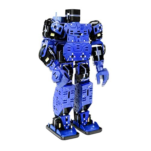 XiaoR Geek Smart Humanoid Robot Boxing Football Dancing DIY Armored RC with Servo Lights Graphical Programmable App for Teens Adults Blue Perfect Companion for Nitroplanes RC Planes Enthusiasts