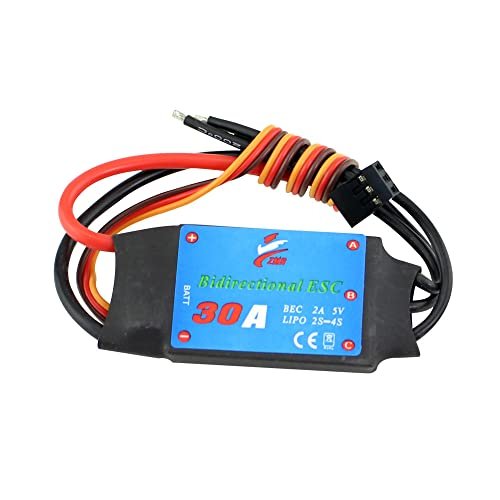 ZMR 30A Bidirectional Brushless ESC for Dodge Demon RC Car Top Speed Performance 2 4S UBEC 5V 2A Electric Speed Controller