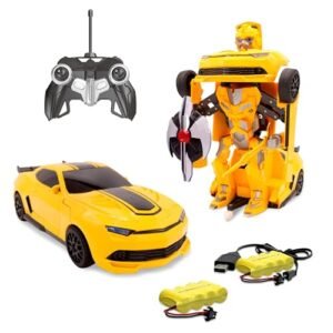 Family Smiles Kids Transforming Robot RC Car Toys with 5000mah Battery Remote Control Gift for Boys 8 13