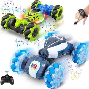 Fosgoit Gesture RC Car, Gesture Sensing RC Stunt Car Toy for Boys Girls, Best Birthday Gift Toys for Kids Age 8-13 6 7 8 9 10 11 12 Years Old, Double Sided Rotating Drift Off Road with Lights Music