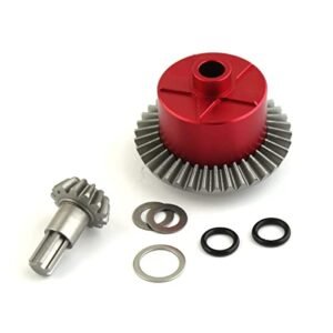 Arrma Granite Typhon Big Rock Senton Vorteks Vendetta 3S Outcast Kraton 4S Upgrade Parts Differ Set 37T 1.35M with 45 Steel Input Gear 13T for RC Boats in Big Waves