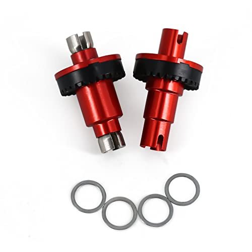 Abendor 2 Pcs Front One Way and Rear Solid Axles Differential Upgrade Parts for Atomic AMZ RC Car Mini Z AWD AMZ Mini Q IW04 1 28 Wltoys RC Drift Car