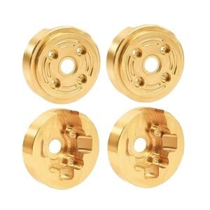 FMS 1/24 FCX24 4WD RC Car Upgrade Kit with RC Tundra Tires and 4PCS Metal Brass Counterweight Axle Weights