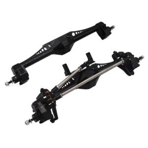 ProLine RC Reservoir Shocks CNC Aluminum Alloy Front and Rear Portal Axle for 1/10 Axial Capra 1.9 UTB RC Crawler Car