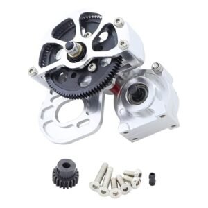 Axial SCX10 All Metal Transmission Center Gearbox with Motor Gear Upgrade Parts for 1 10 RC Crawler All About RC Helicopters